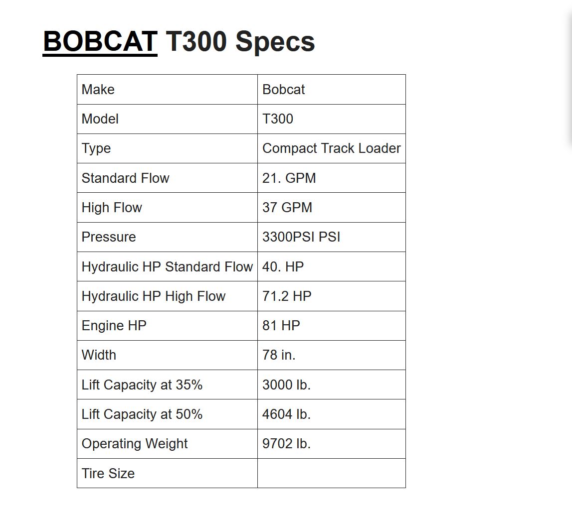 BOBCAT T300